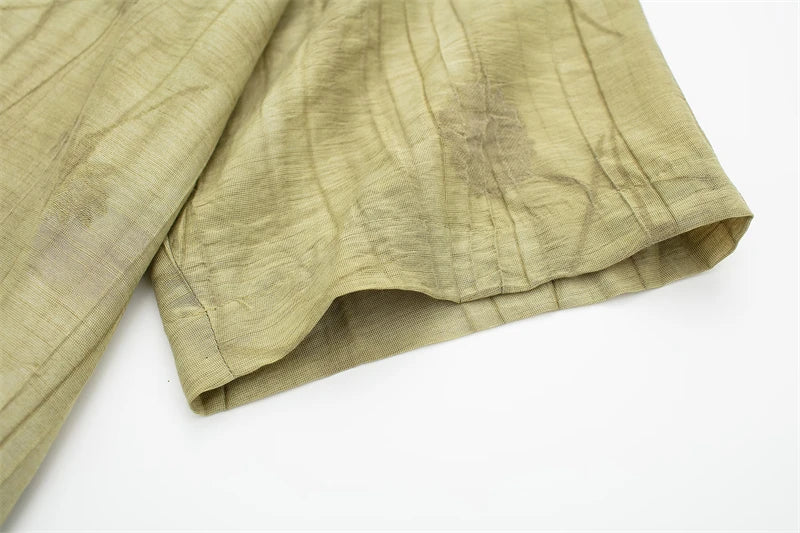 Ensemble Femme Printemps-Été 2024 – Chemise Jacquard & Pantalon Décontracté - Ma boutique