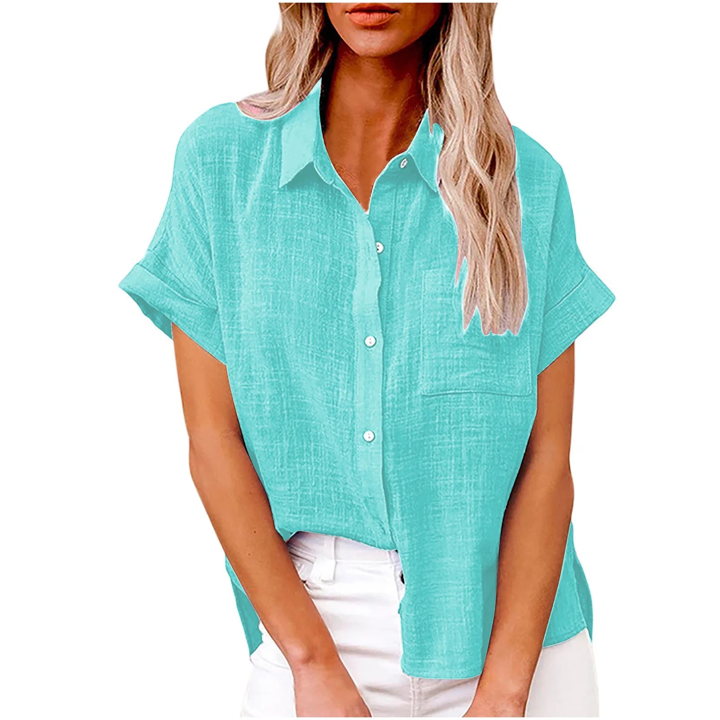 T-shirt d’Été Femme – Coton et Lin, Style Décontracté - Ma boutique