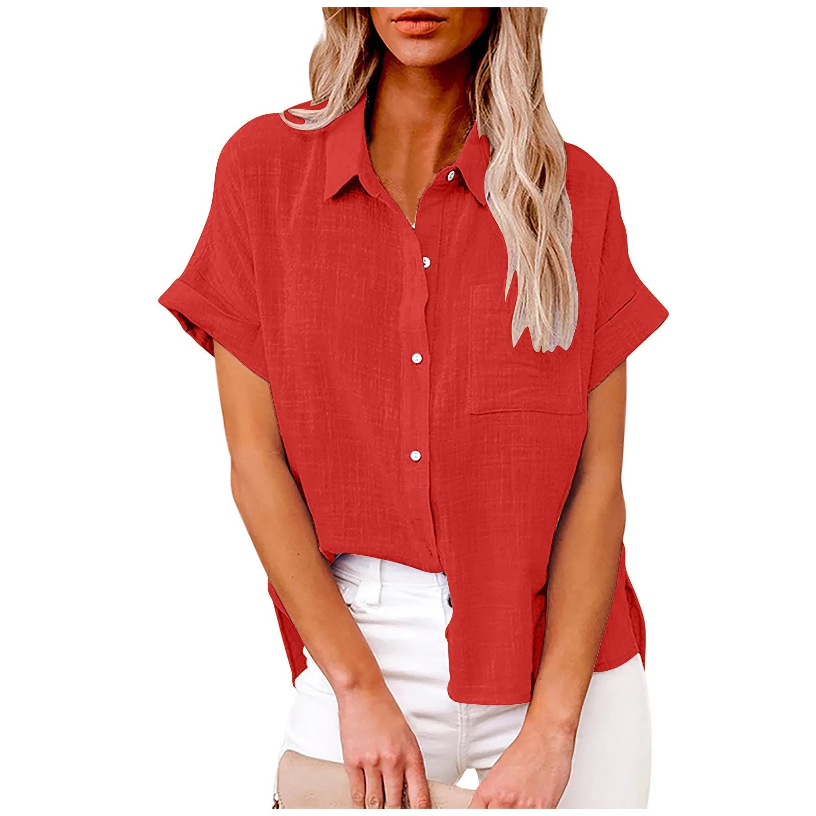T-shirt d’Été Femme – Coton et Lin, Style Décontracté - Ma boutique
