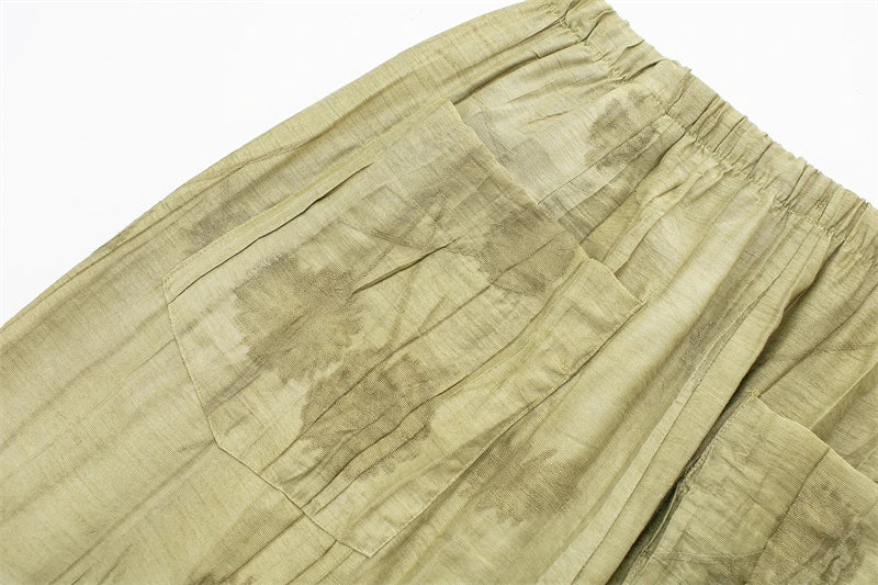 Ensemble Femme Printemps-Été 2024 – Chemise Jacquard & Pantalon Décontracté - Ma boutique