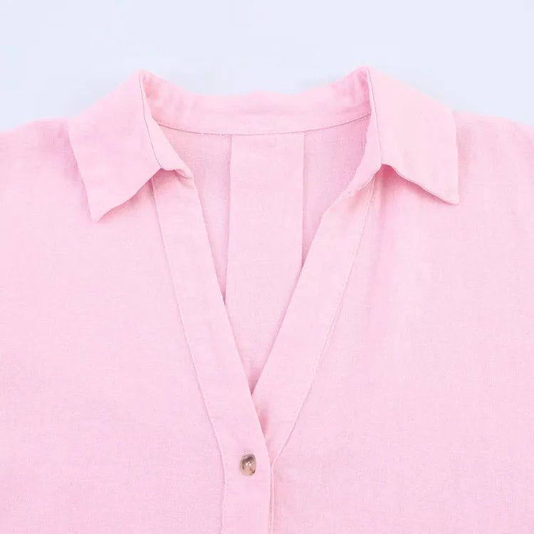 Chemise Femme HipSeam – Manches Larges & Ourlet Asymétrique - Ma boutique