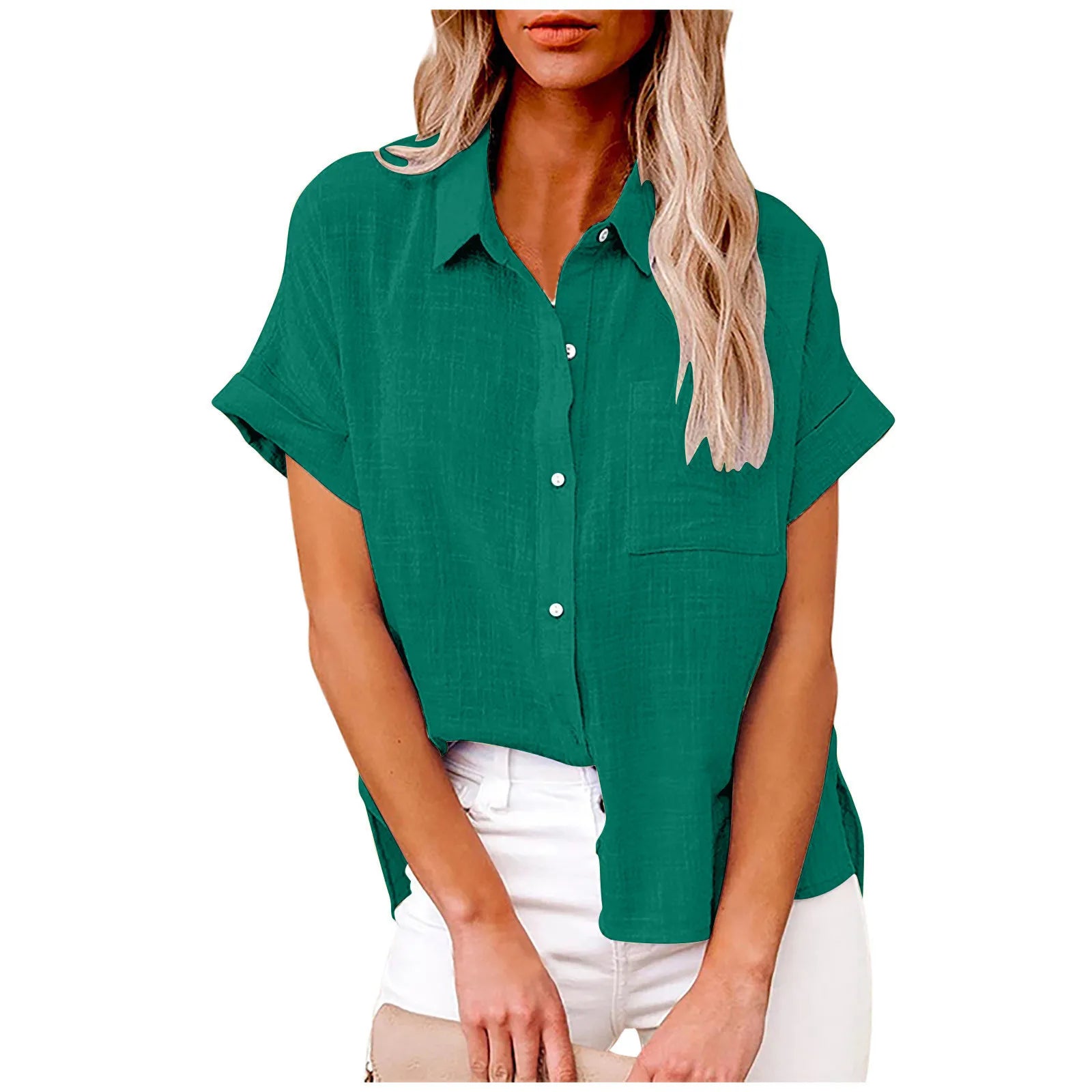 T-shirt d’Été Femme – Coton et Lin, Style Décontracté - Ma boutique