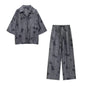Ensemble Femme Printemps-Été 2024 – Chemise Jacquard & Pantalon Décontracté - Ma boutique
